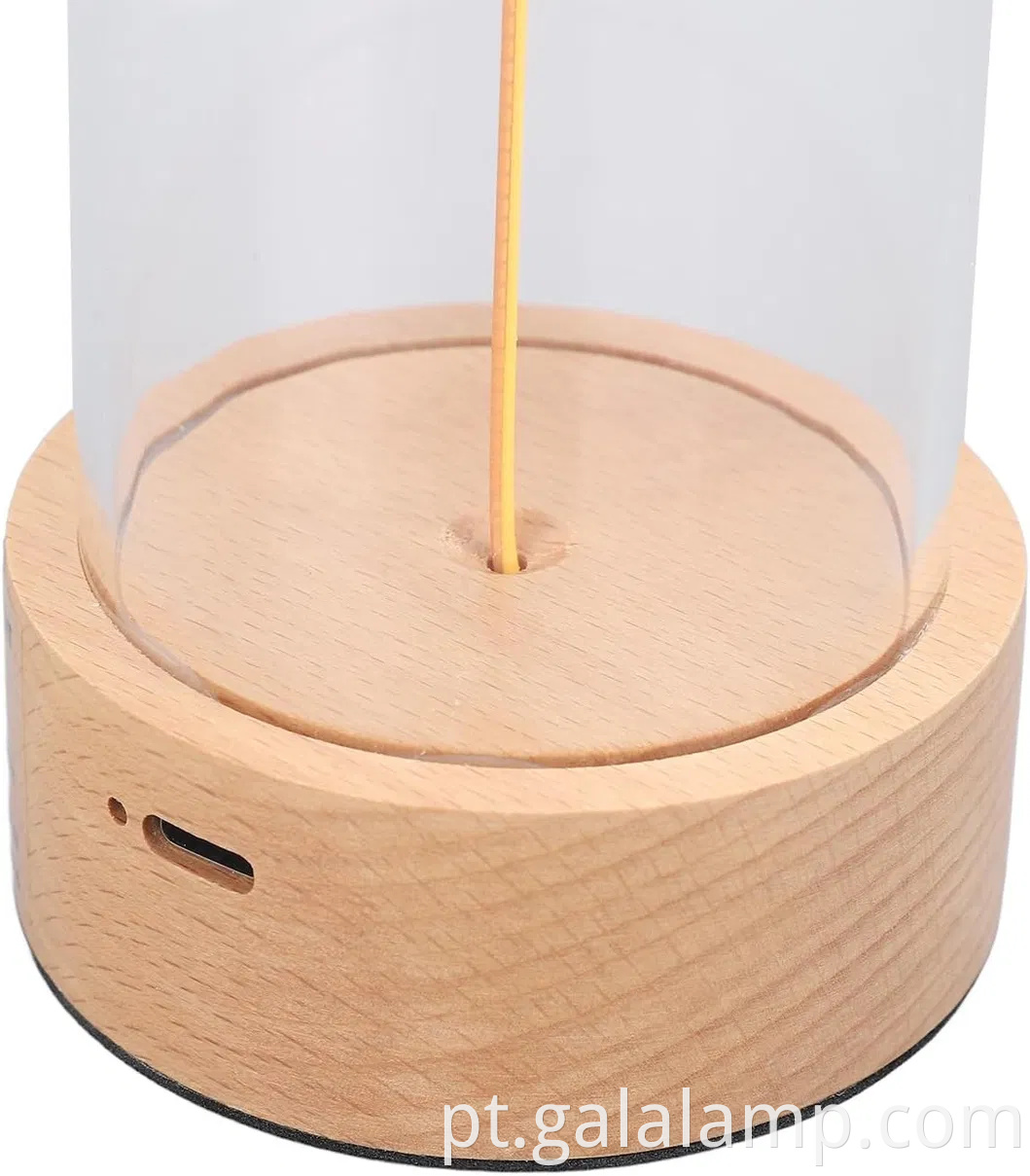 Luz noturna de cabeceira recarregável e elegante com iluminação ambiente moderna magnética